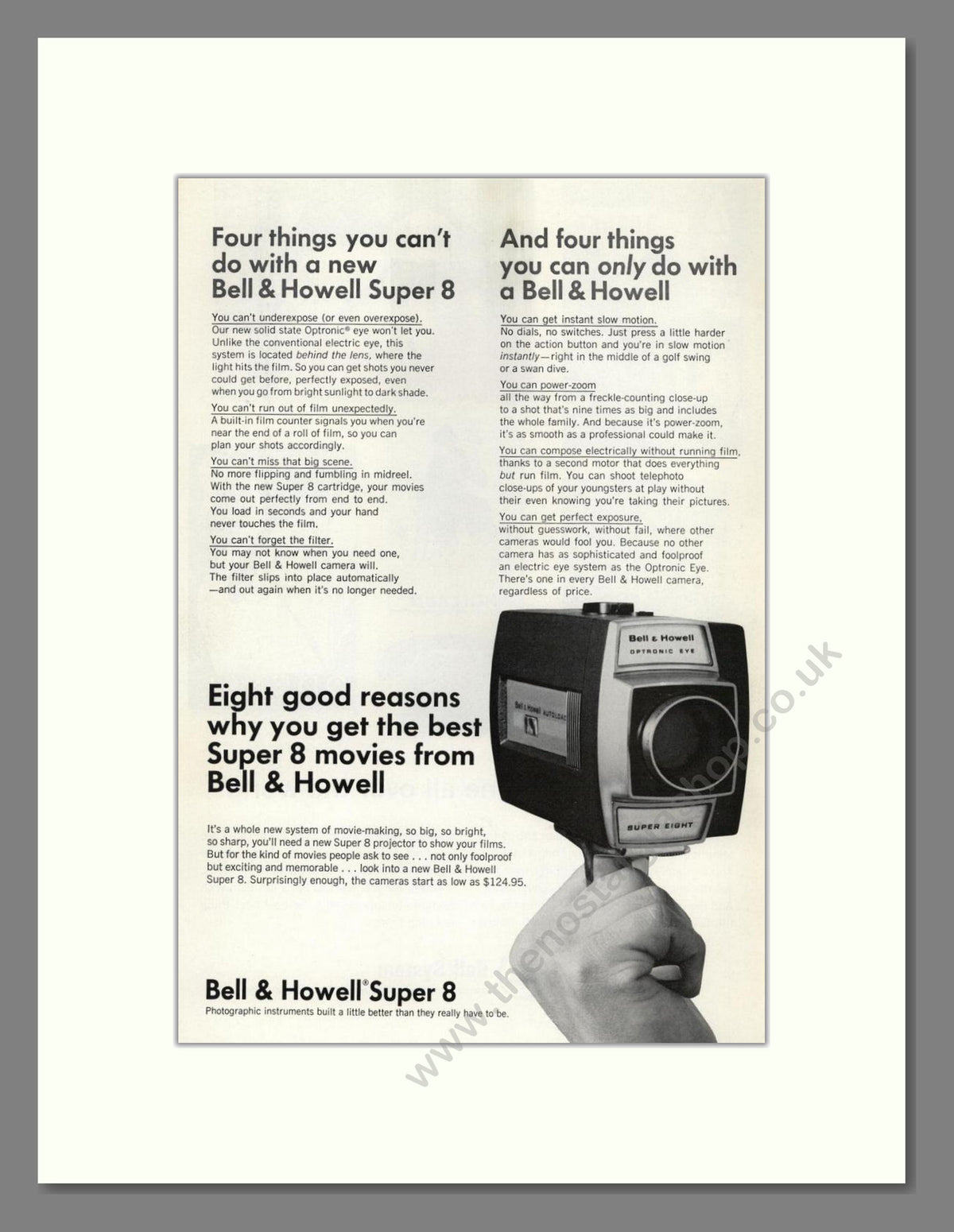 Bell & Howell - Super 8. Vintage Advert 1966 (ref AD68808)