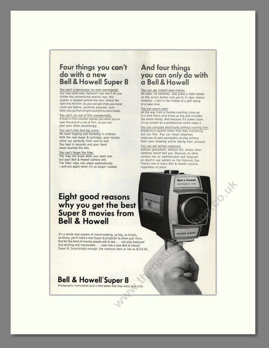 Bell & Howell - Super 8. Vintage Advert 1966 (ref AD68808)