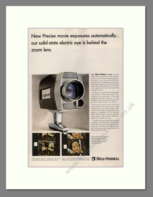 Bell & Howell - Super 8. Vintage Advert 1967 (ref AD68809)