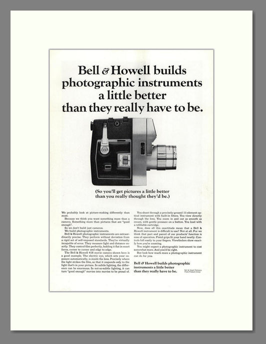 Bell & Howell - Photographic Instruments. Vintage Advert 1964 (ref AD68810)