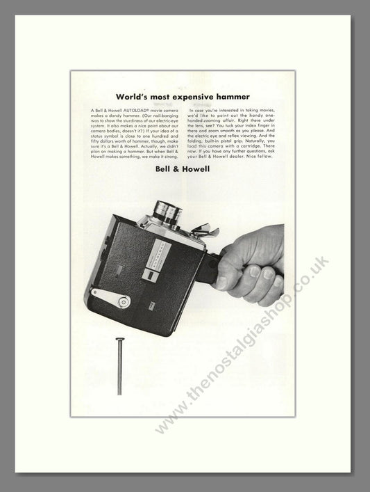Bell & Howell - Autoload Movie Camera. Vintage Advert 1964 (ref AD68811)