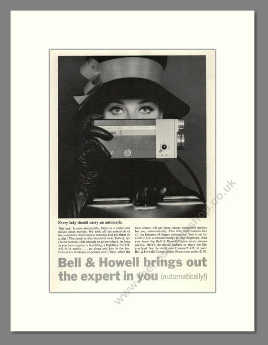 Bell & Howell - Cine Canonet. Vintage Advert 1964 (ref AD68812)