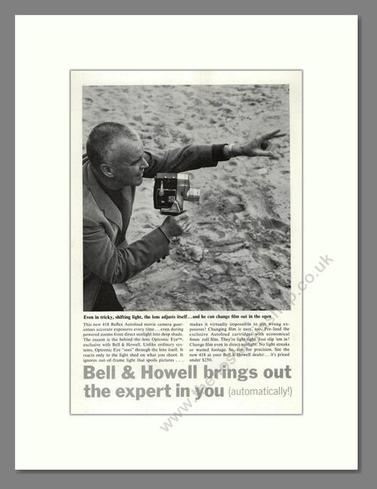 Bell & Howell - 418 Reflex Autoload. Vintage Advert 1963 (ref AD68813)