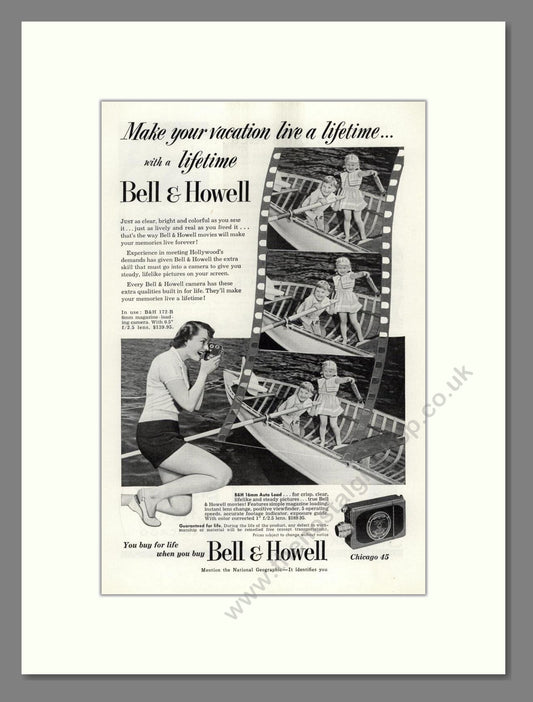 Bell & Howell - Chicago 45 Cinecamera. Vintage Advert 1951 (ref AD68814)