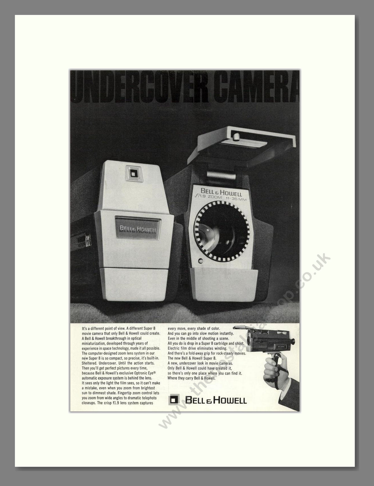 Bell & Howell - Super 8. Vintage Advert 1968 (ref AD68816)