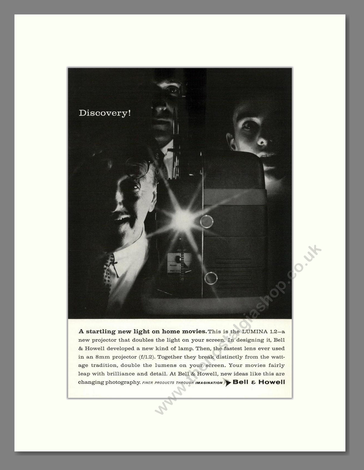 Bell & Howell - Lumina Projector. Vintage Advert 1959 (ref AD68817)