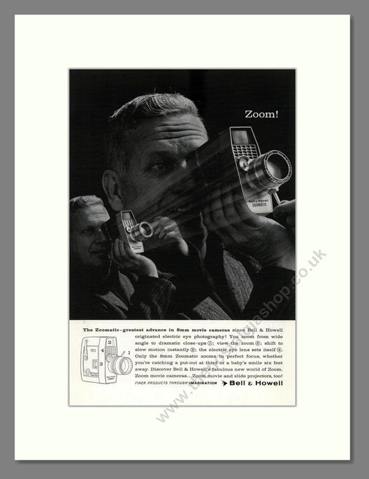 Bell & Howell - Zoomatic 8mm. Vintage Advert 1960 (ref AD68818)