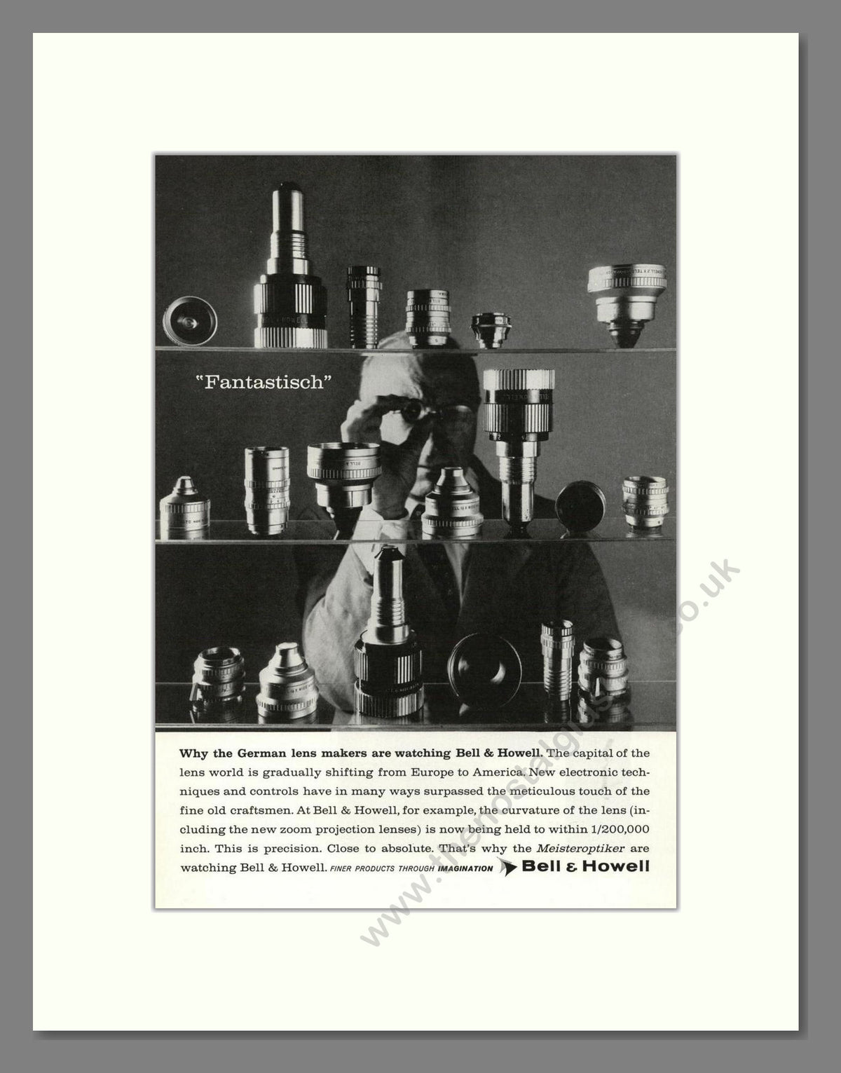 Bell & Howell - Lens Range. Vintage Advert 1959 (ref AD68819)
