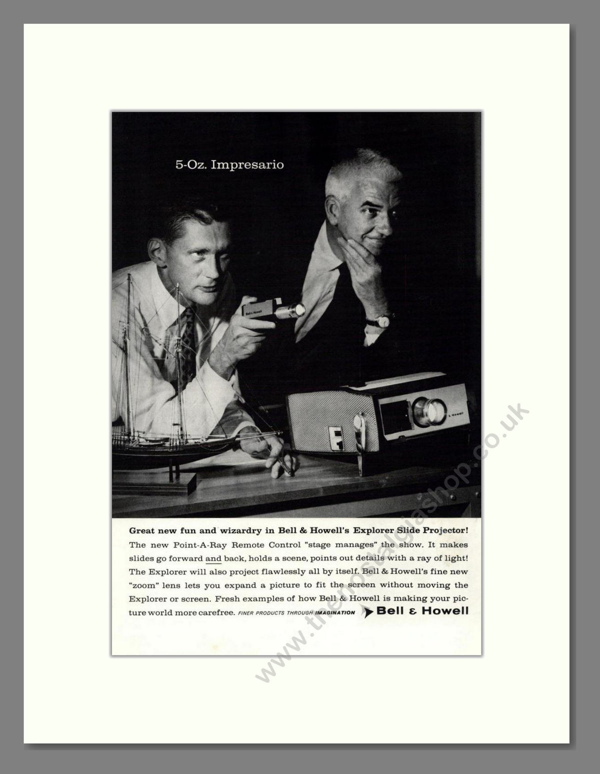 Bell & Howell - Explorer Projector. Vintage Advert 1959 (ref AD68821)