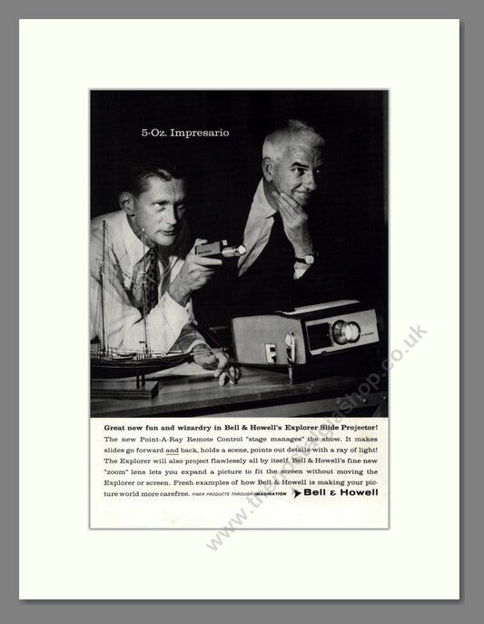 Bell & Howell - Explorer Projector. Vintage Advert 1959 (ref AD68821)