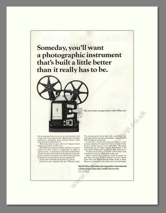 Bell & Howell - Lumina Projector. Vintage Advert 1965 (ref AD68823)