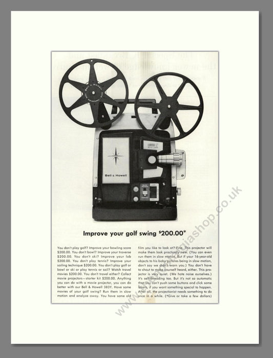 Bell & Howell - 383Y Projector. Vintage Advert 1964 (ref AD68824)