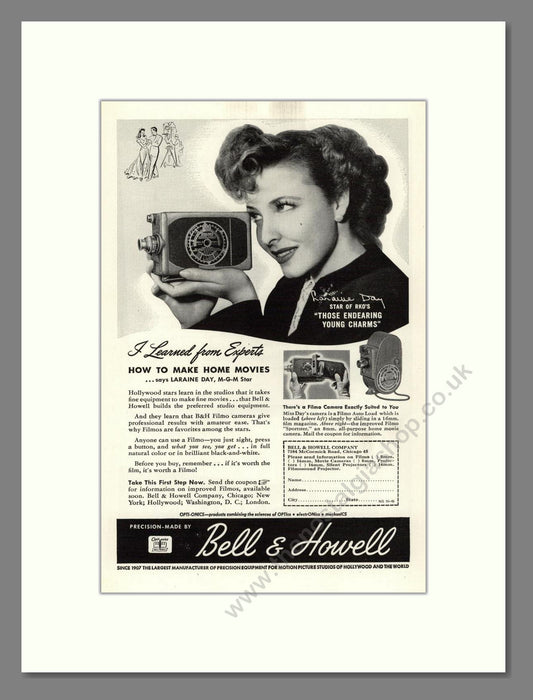 Bell & Howell - Filmo Auto Load. Vintage Advert 1945 (ref AD68837)