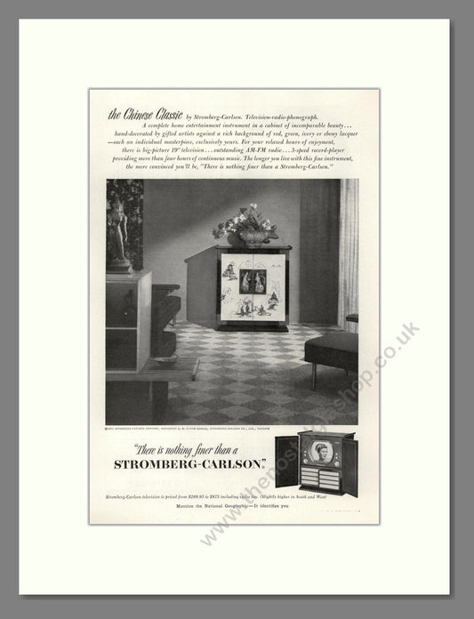 Stromberg-Carlson - TV Radio Phonograph. Vintage Advert 1951 (ref AD68433)