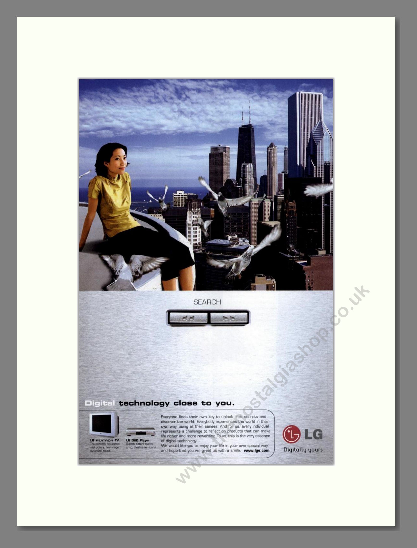 LG - Flatron TV. Vintage Advert 2001 (ref AD68438)