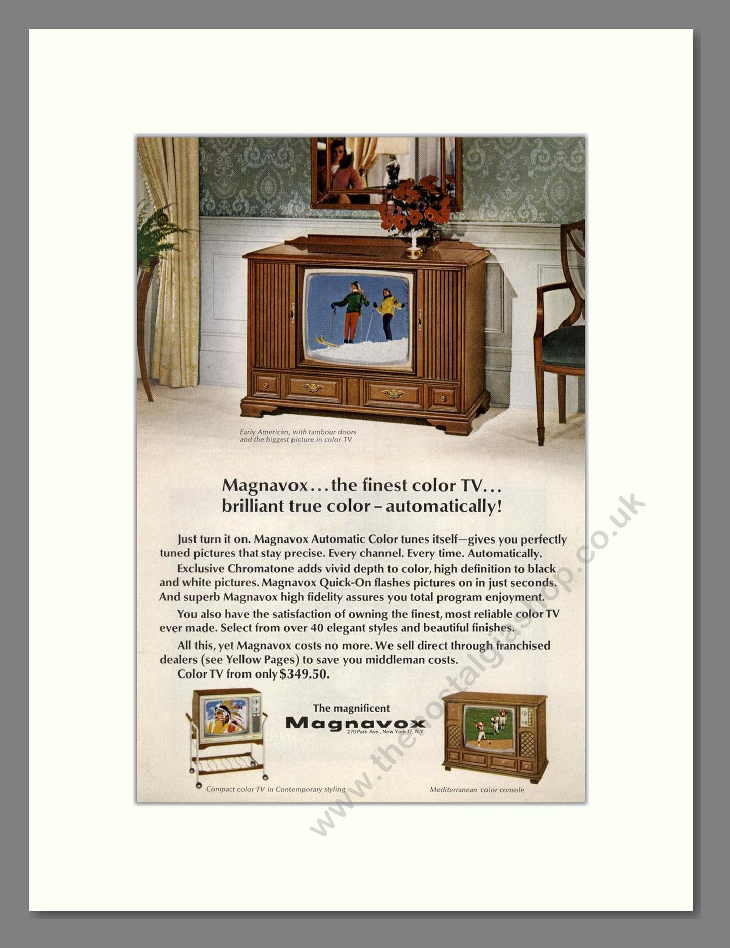 Magnavox - Colour TVs. Vintage Advert 1967 (ref AD68462)