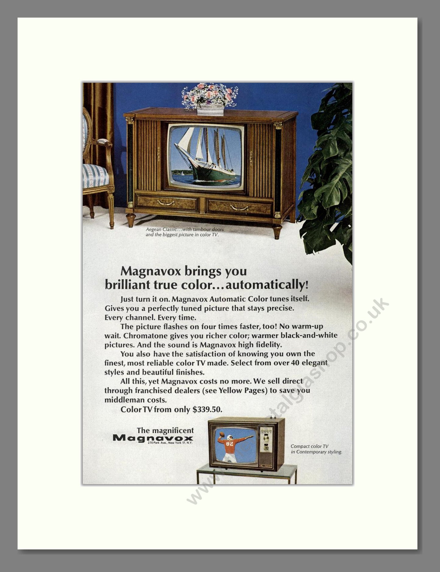 Magnavox - Colour TVs. Vintage Advert 1967 (ref AD68463)