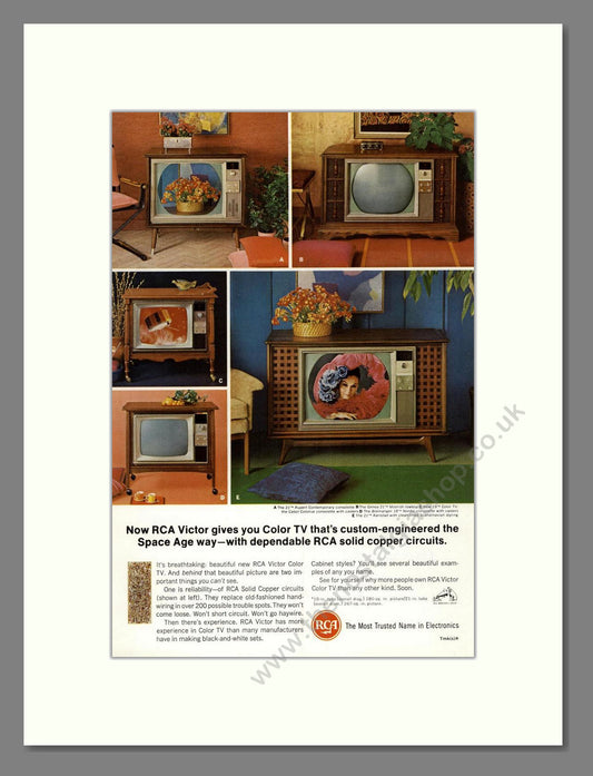 RCA Victor - Various Colour TVs. Vintage Advert 1966 (ref AD68509)