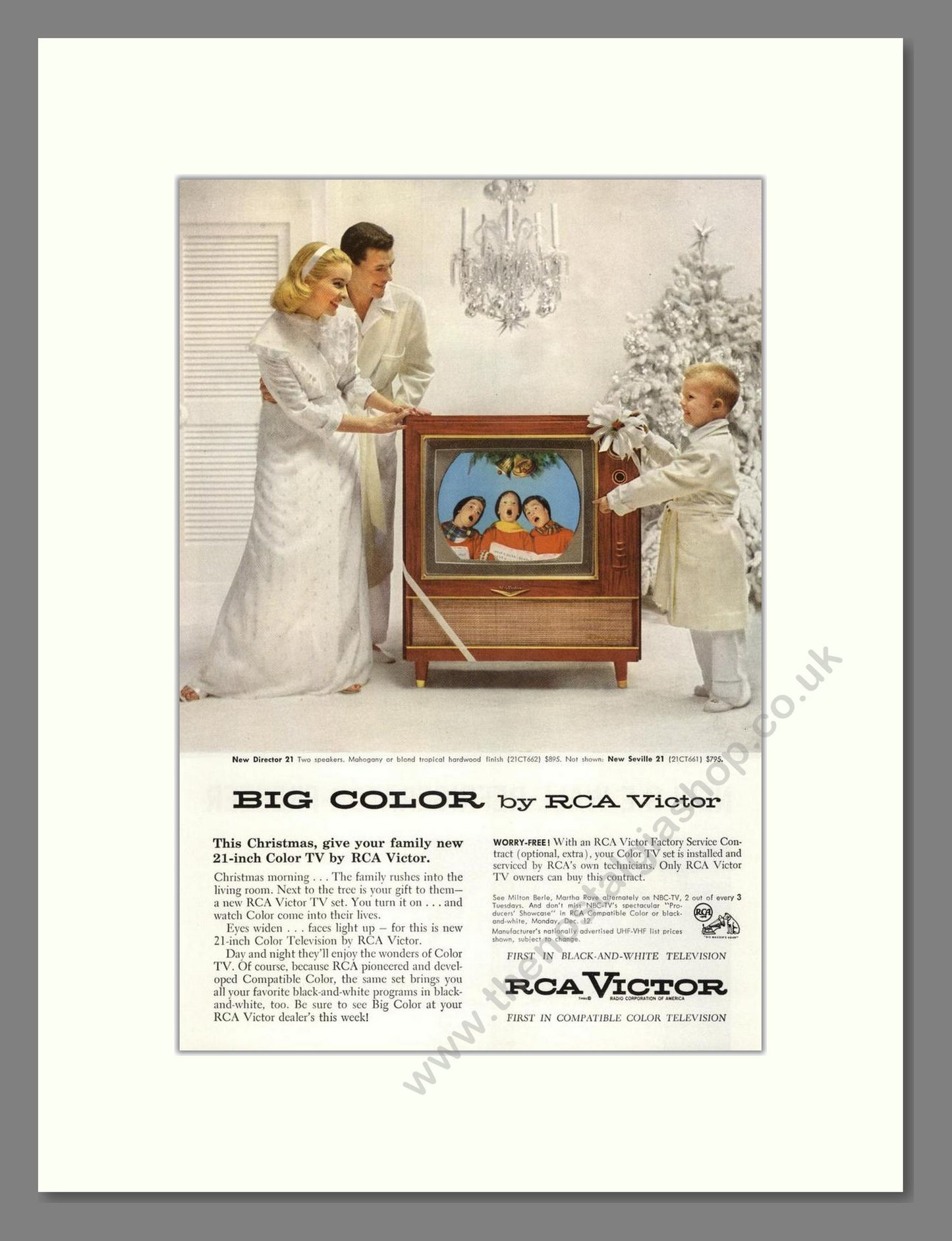 RCA Victor - Director 21 Colour TV. Vintage Advert 1955 (ref AD68515)