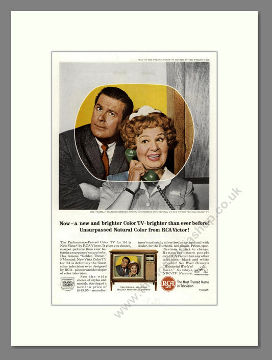 RCA Victor - Vista Colour TV. Vintage Advert 1964 (ref AD68516)