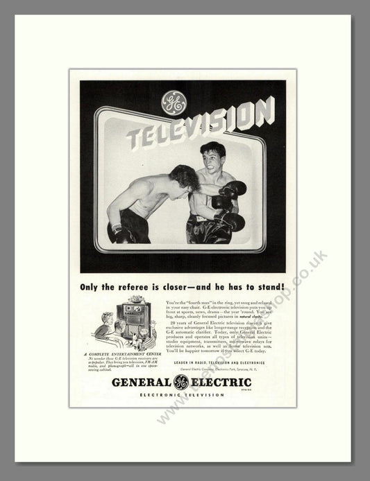 General Electric - Televisions. Vintage Advert 1948 (ref AD68518)