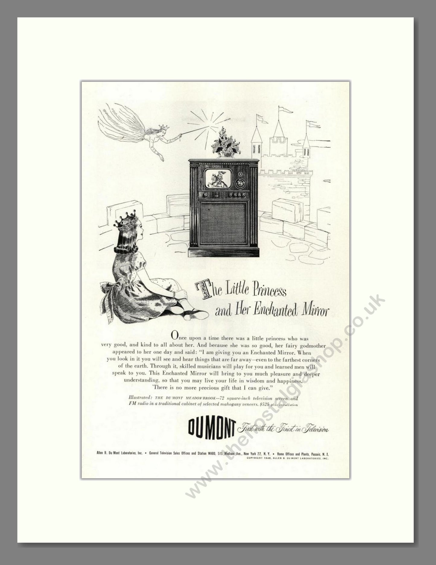 Dumont - Meadowbrook TV. Vintage Advert 1949 (ref AD68546)