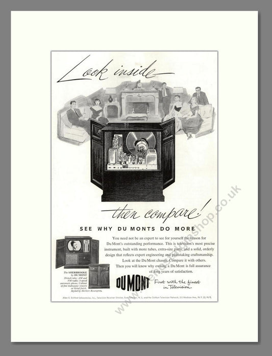 Dumont - Sherbrooke TV. Vintage Advert 1952 (ref AD68568)