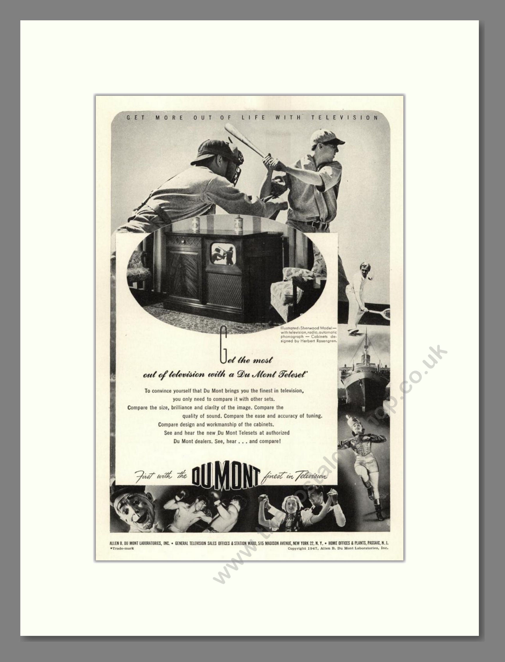 Dumont - Teleset. Vintage Advert 1947 (ref AD68571)