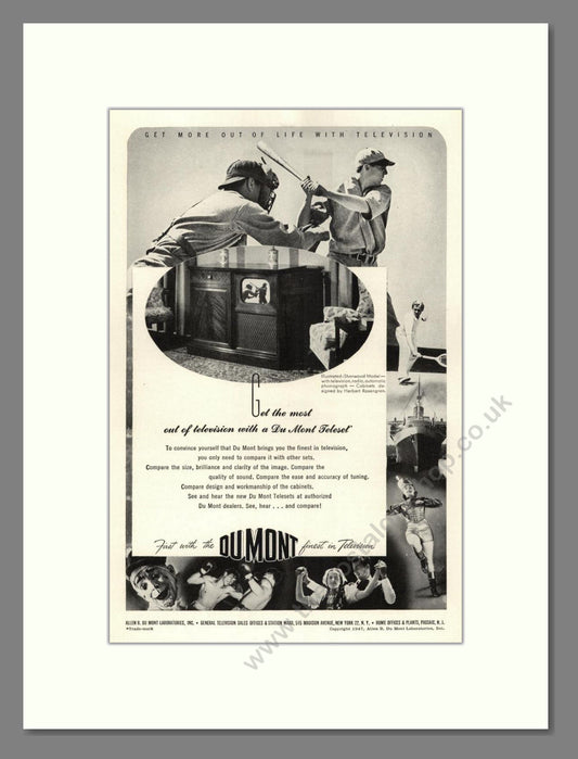 Dumont - Teleset. Vintage Advert 1947 (ref AD68571)