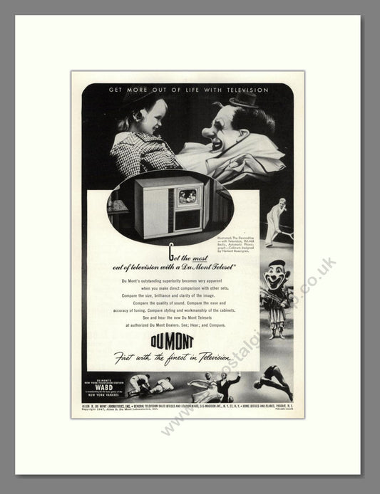 Dumont - Teleset. Vintage Advert 1947 (ref AD68573)