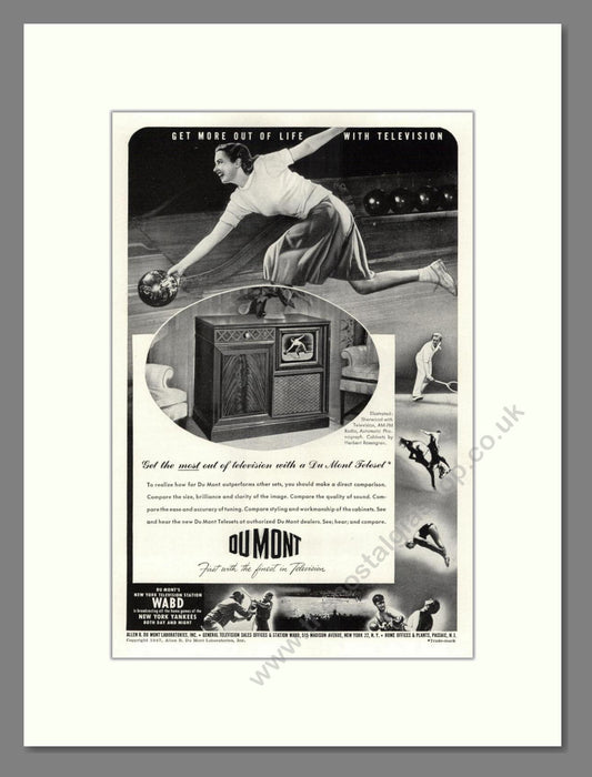 Dumont - Teleset. Vintage Advert 1947 (ref AD68574)