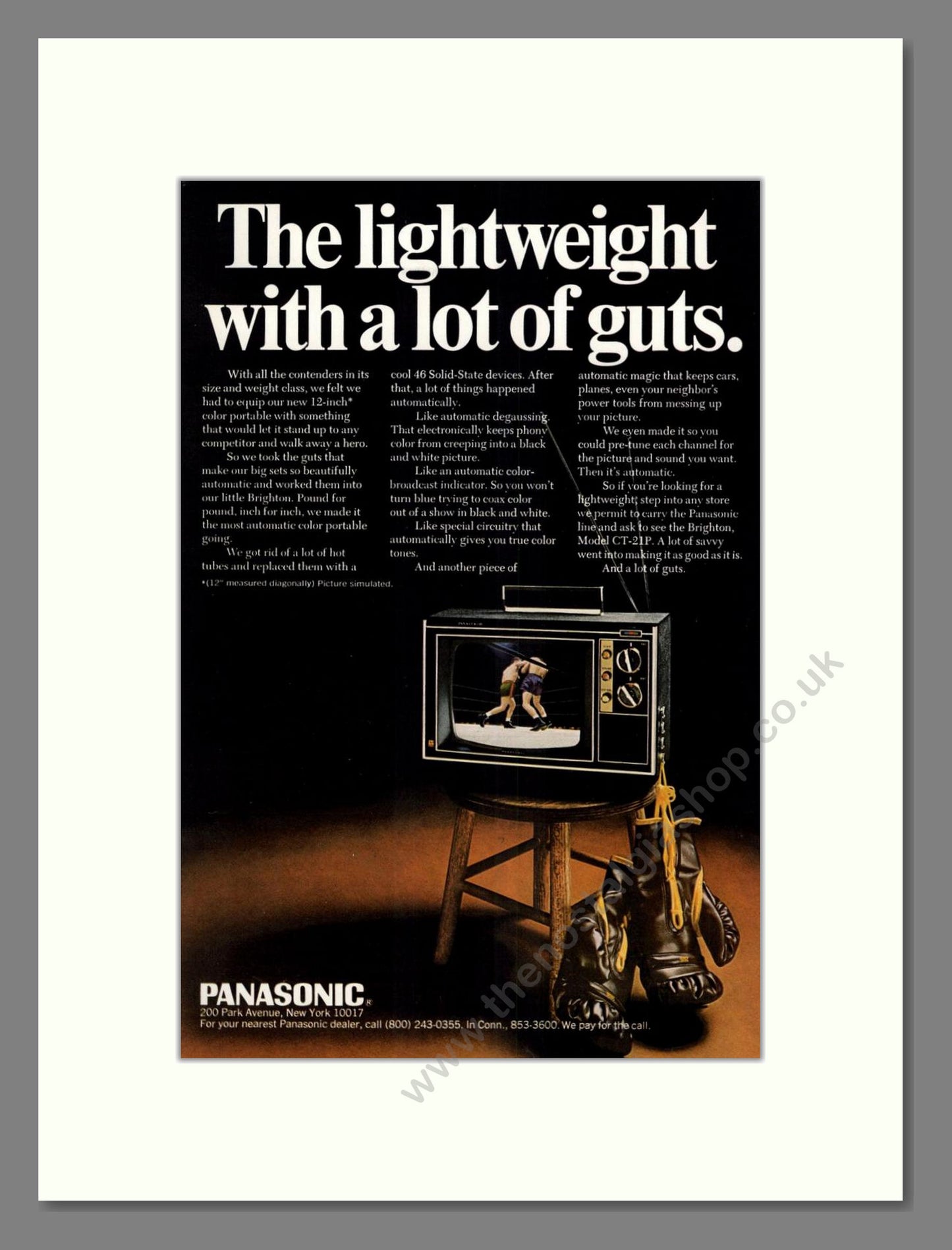 Panasonic - Portable TV. Vintage Advert 1968 (ref AD68580)