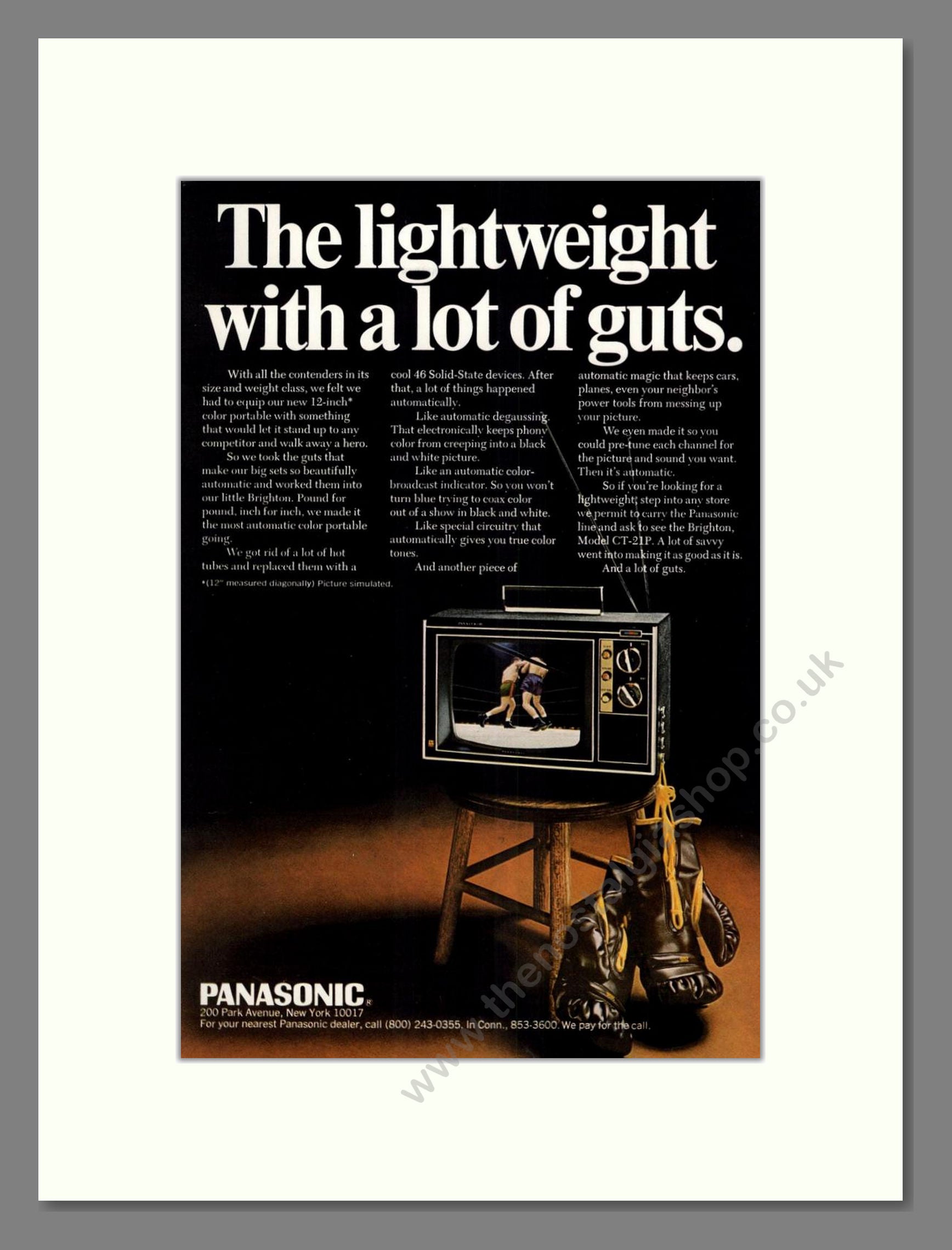 Panasonic - Portable TV. Vintage Advert 1968 (ref AD68580)