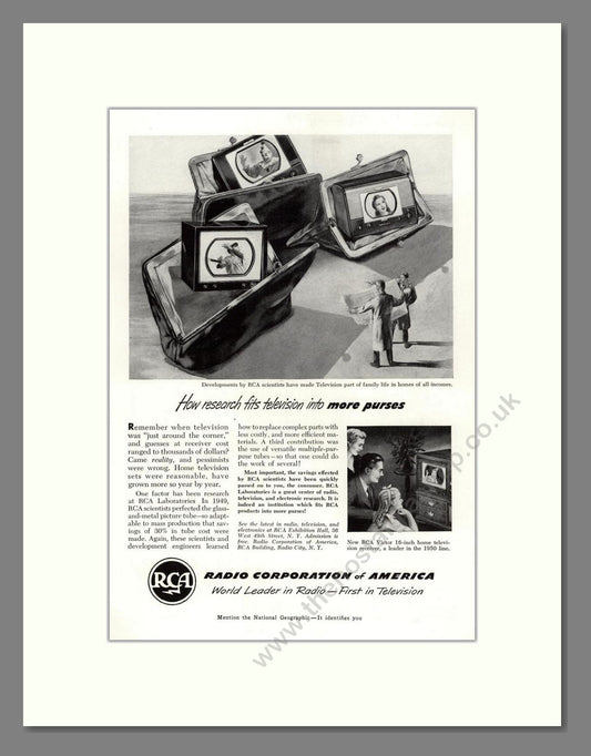 RCA - TV Research. Vintage Advert 1950 (ref AD68589)