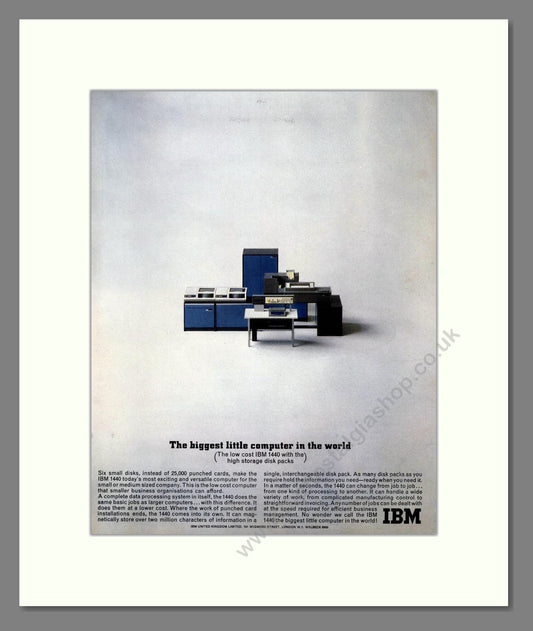 IBM - 1440. Vintage Advert 1963 (ref AD68625)