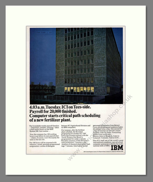 IBM - System 360. Vintage Advert 1966 (ref AD68628)