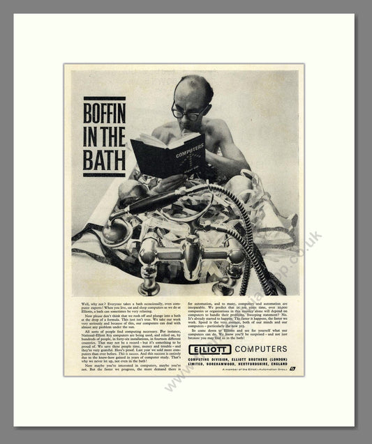 Elliott Computers - 503. Vintage Advert 1961 (ref AD68633)