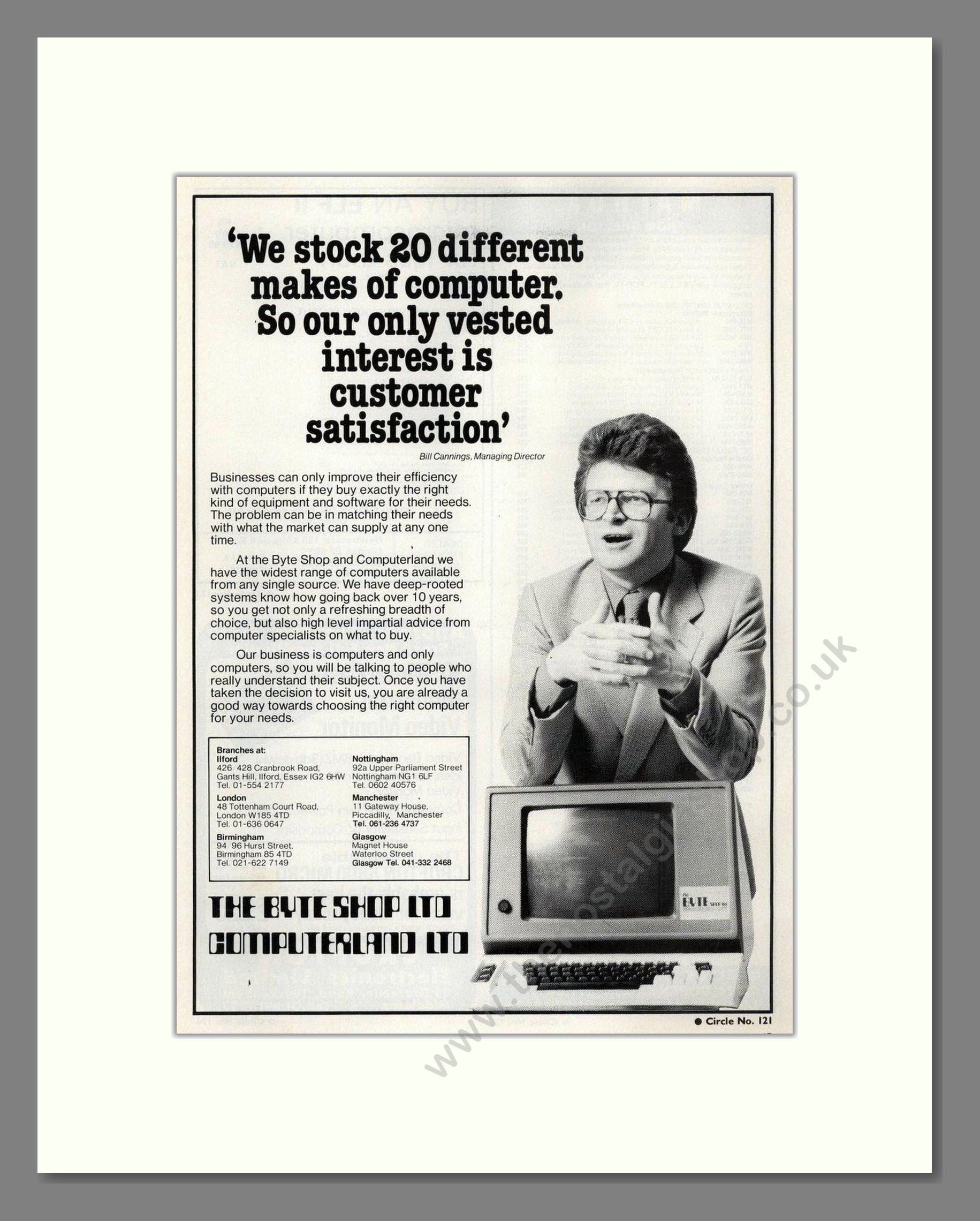 The Byte Shop - Computerland Ltd. Vintage Advert 1979 (ref AD68639)