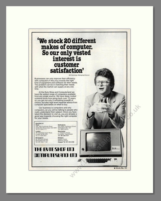 The Byte Shop - Computerland Ltd. Vintage Advert 1979 (ref AD68639)