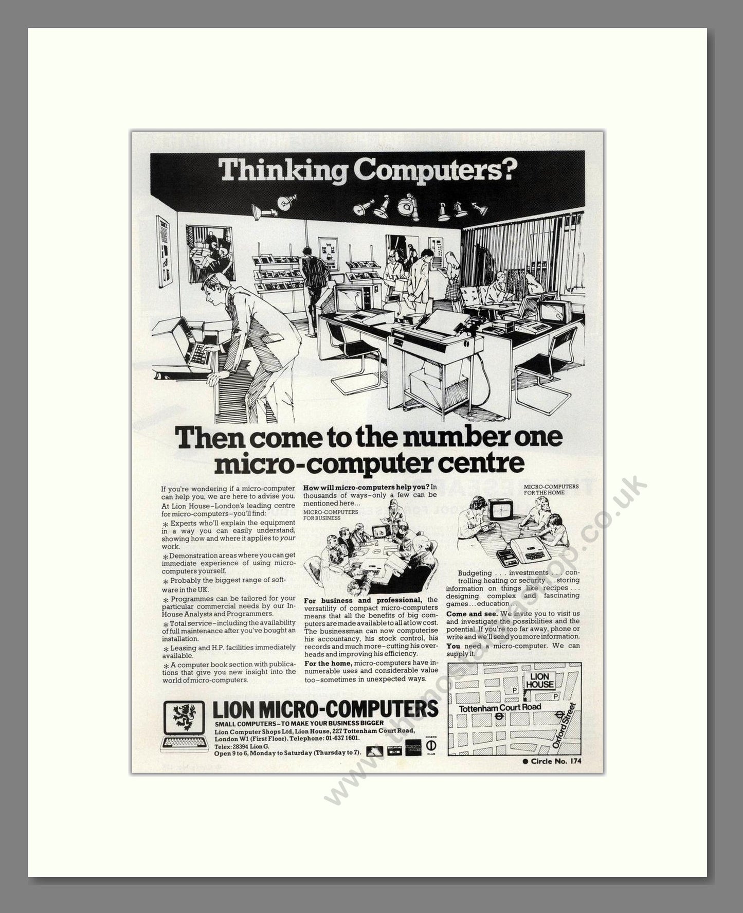 Lion Micro Computers - Number 1 Computer Centre. Vintage Advert 1979 (ref AD68641)