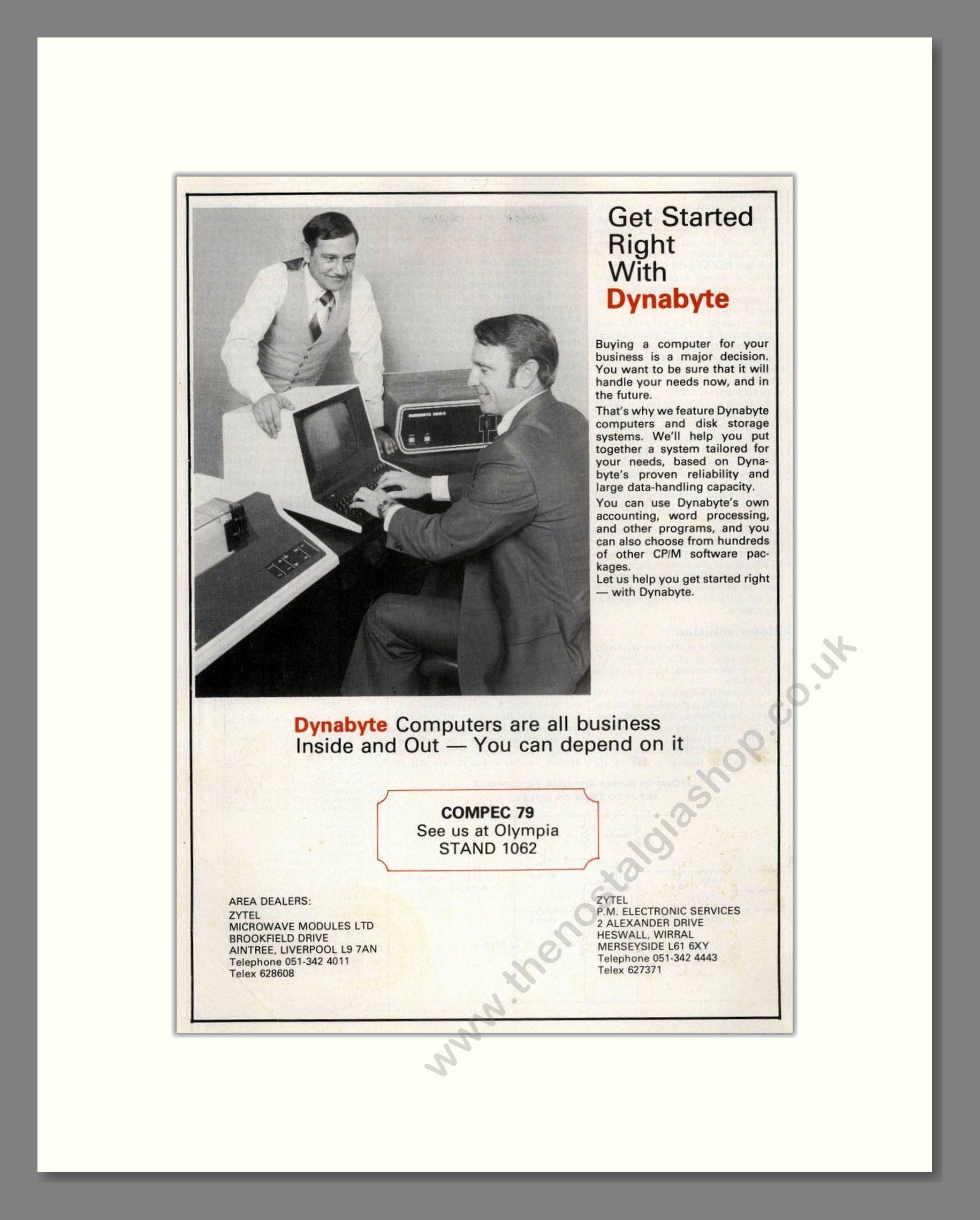 Dynabyte - Business Computers. Vintage Advert 1979 (ref AD68645)