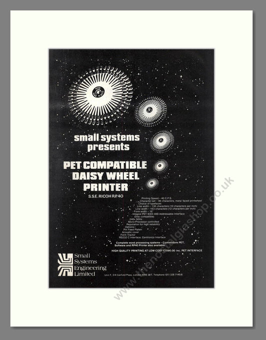 Small Systems - PET Printer. Vintage Advert 1980 (ref AD68660)