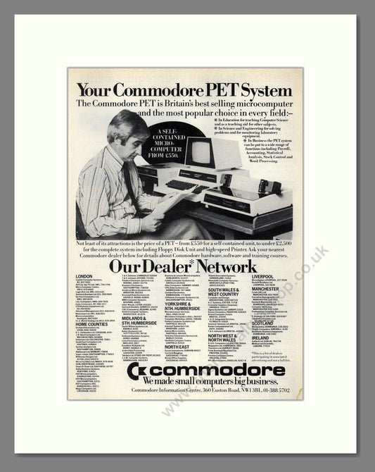 Commodore - PET. Vintage Advert 1980 (ref AD68661)