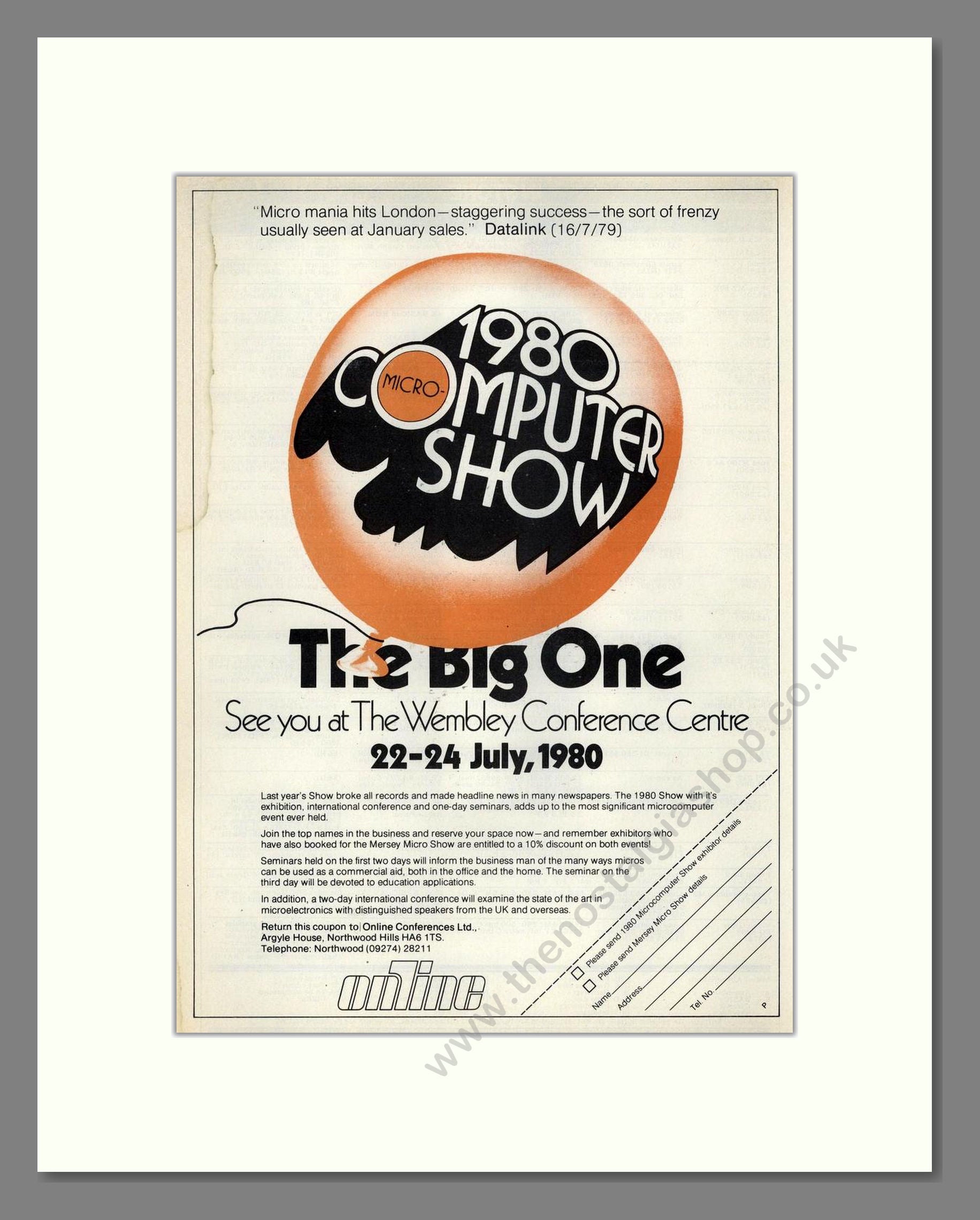 Micro Computer Show 1980 - Wembley. Vintage Advert 1980 (ref AD68664)