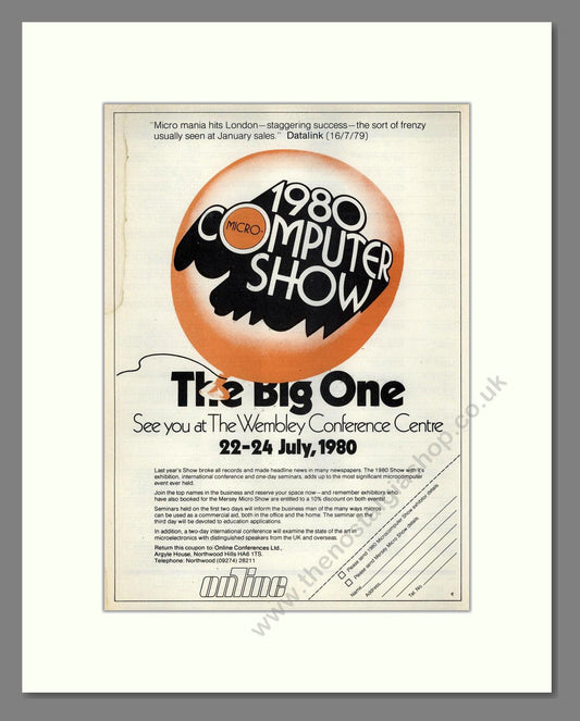 Micro Computer Show 1980 - Wembley. Vintage Advert 1980 (ref AD68664)