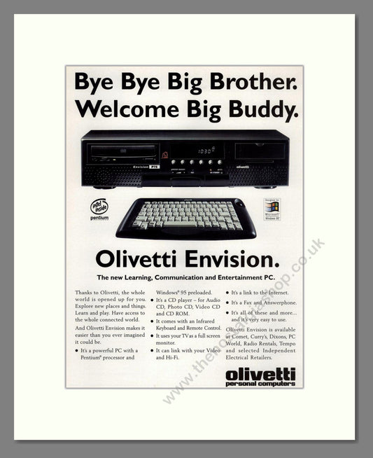 Olivetti - Enivision PC. Vintage Advert 1996 (ref AD68668)