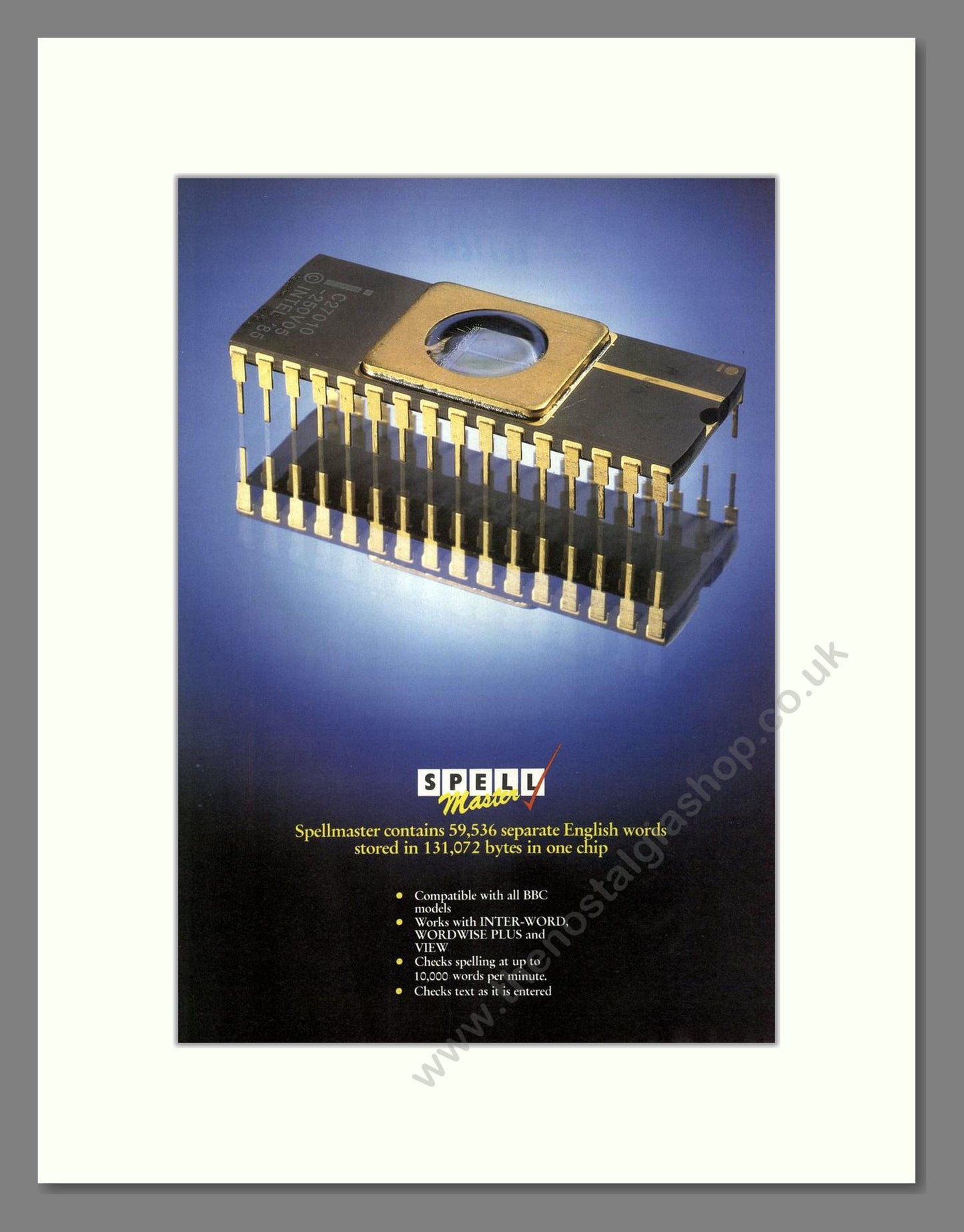 Spellmaster - Spell Checker Chip. Vintage Advert 1987 (ref AD68678)