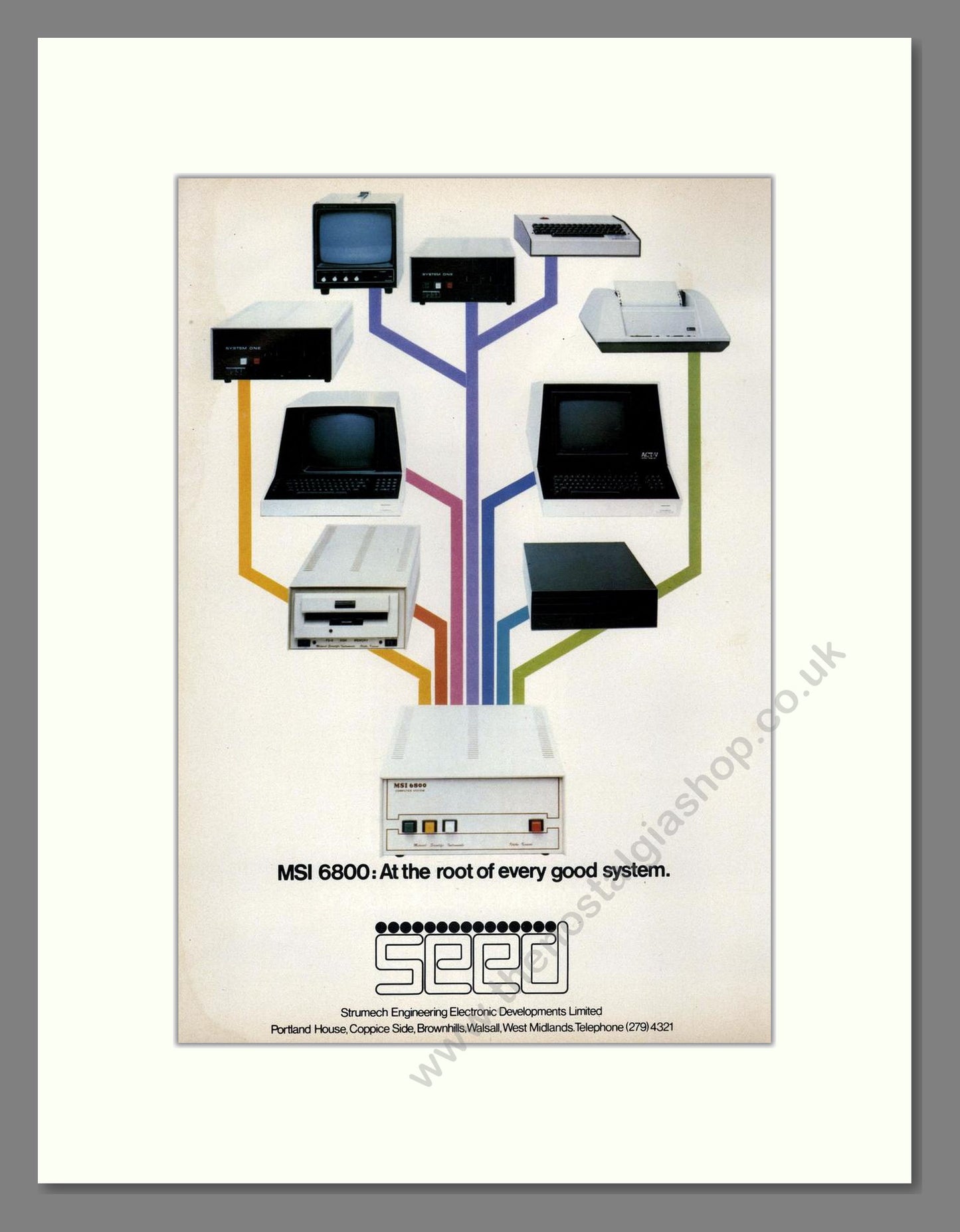 Seed - MSI 6800. Vintage Advert 1980 (ref AD68686)