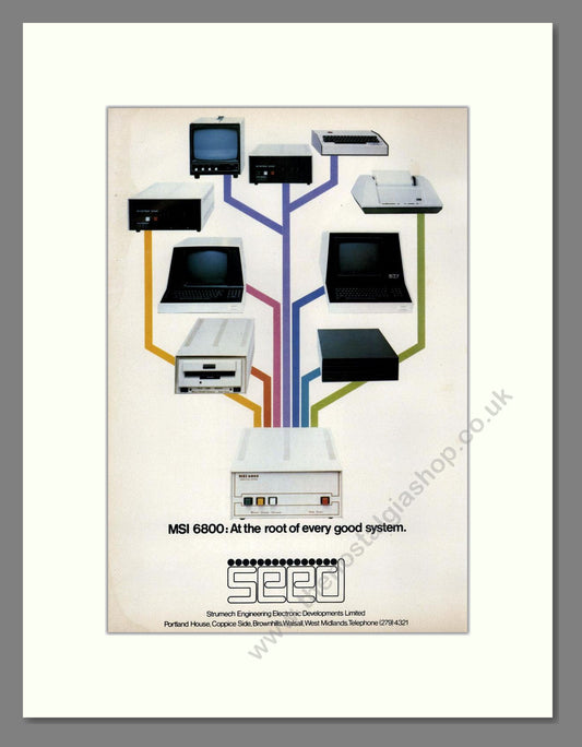 Seed - MSI 6800. Vintage Advert 1980 (ref AD68686)