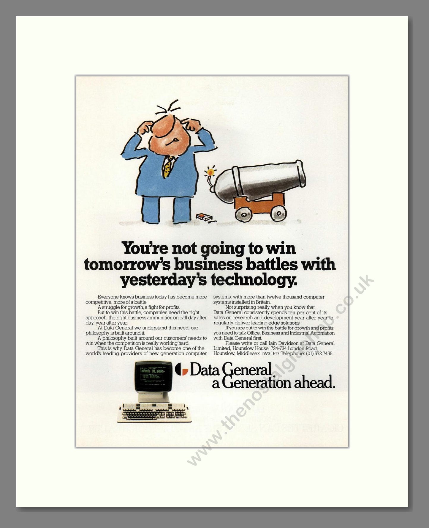 Data General - Computer Systems. Vintage Advert 1984 (ref AD68694)